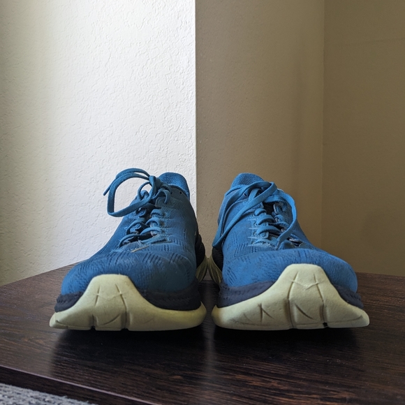 Hoka One One Mach 4 Blue Green Black Running Walking Shoes - Picture 7 of 10